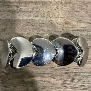 Silver Heart-Shaped Bracelet
